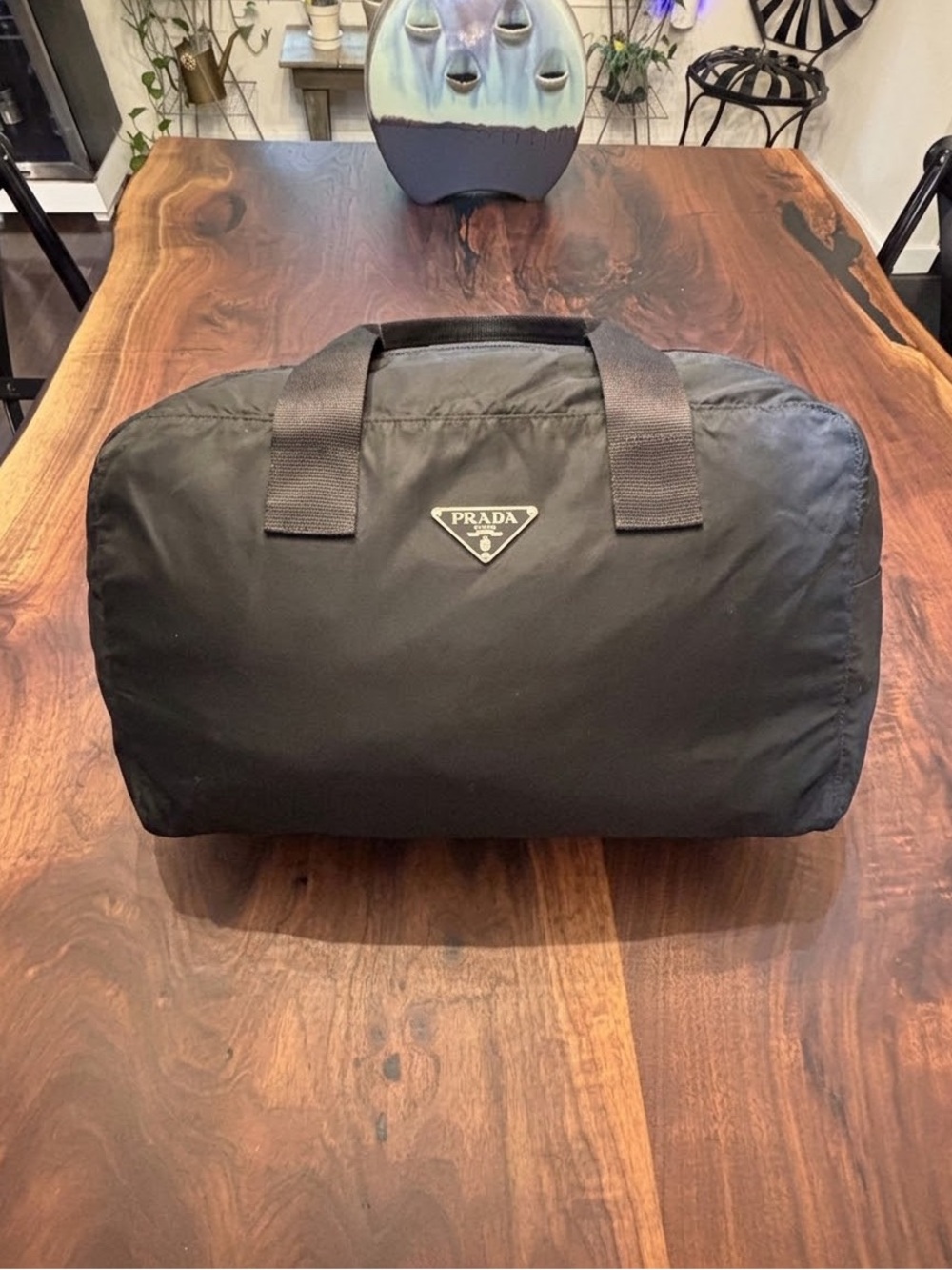 Prada AUTHENTIC VINTAGE PRADA TESSUTO NYLON 18" OVERNIGHT DUFFLE BAG